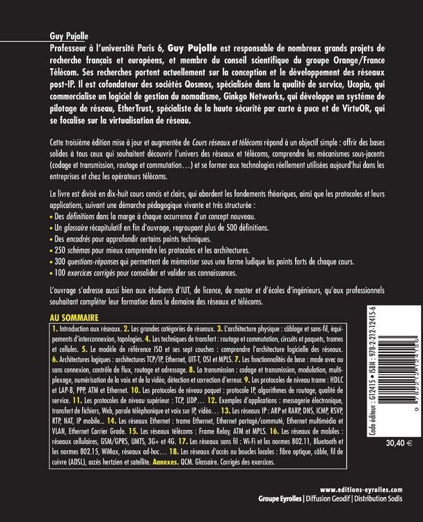 Produktbild: Cours r&eacute;seaux et t&eacute;l&eacute;coms