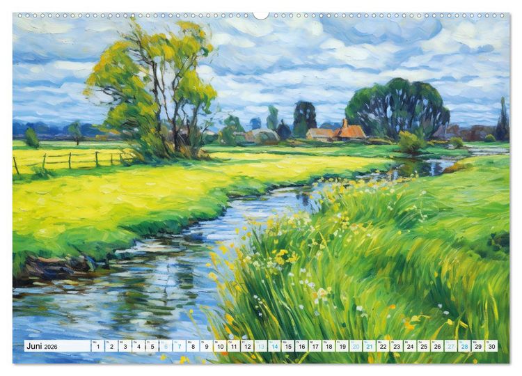 Produktbild: Havelland - Impressionistische Visionen einer idyllischen Region (Wandkalender 2026 DIN A2 quer), CALVENDO Monatskalender