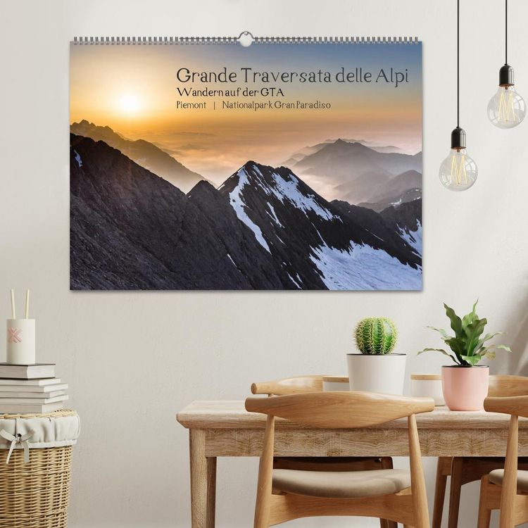 Produktbild: Grande Traversata delle Alpi - Wandern auf der GTA (Wandkalender 2026 DIN A2 quer), CALVENDO Monatskalender