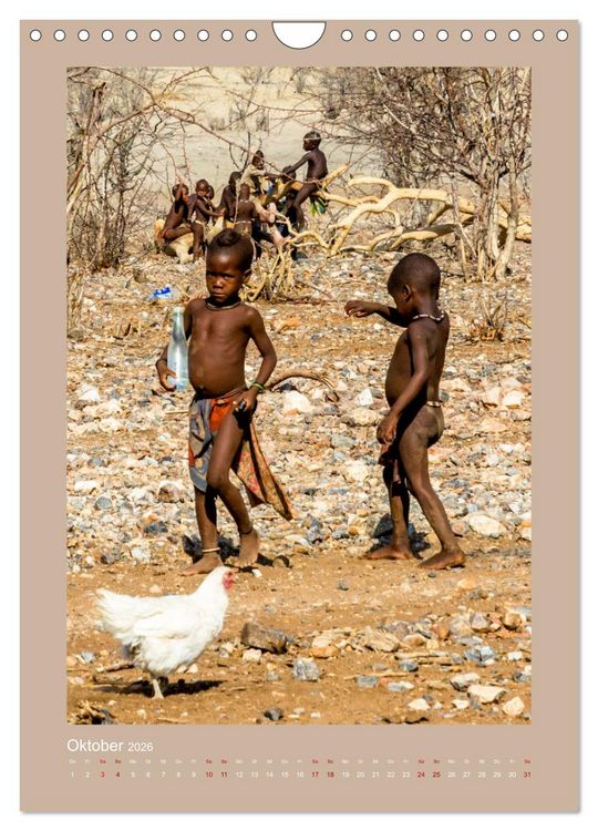 Produktbild: Besuch bei den Himbas - Namibia (Wandkalender 2026 DIN A4 hoch), CALVENDO Monatskalender