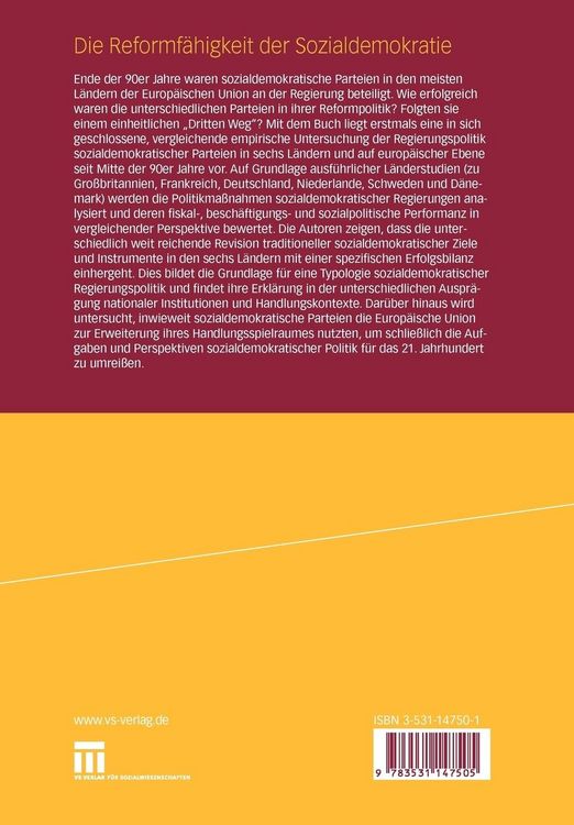 Produktbild: Die Reformf&auml;higkeit der Sozialdemokratie