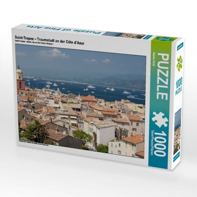 Produktbild: CALVENDO Puzzle Saint-Tropez - Traumstadt an der C&ocirc;te d'Azur | 1000 Teile Lege-Gr&ouml;&szlig;e 64x48cm Foto-Puzzle f&uuml;r gl&uuml;ckliche Stunden