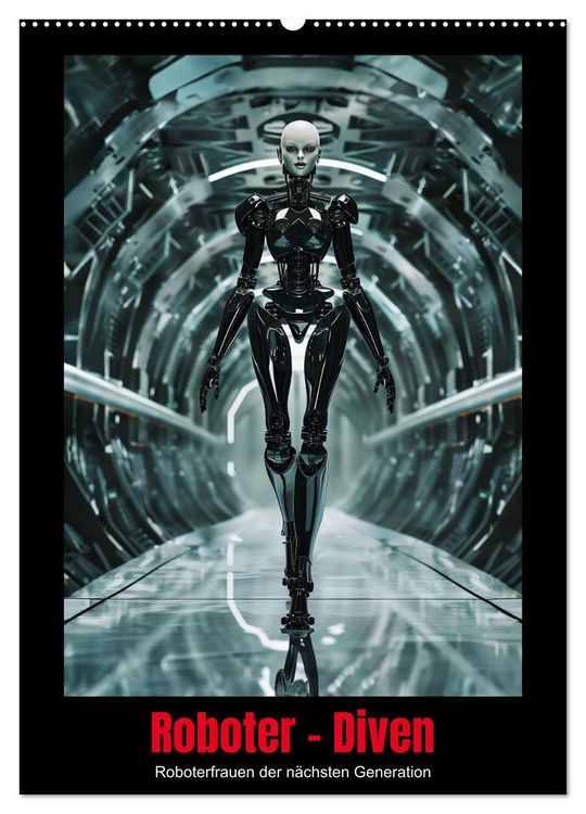 Produktbild: Roboter - Diven (Wandkalender 2026 DIN A2 hoch), CALVENDO Monatskalender