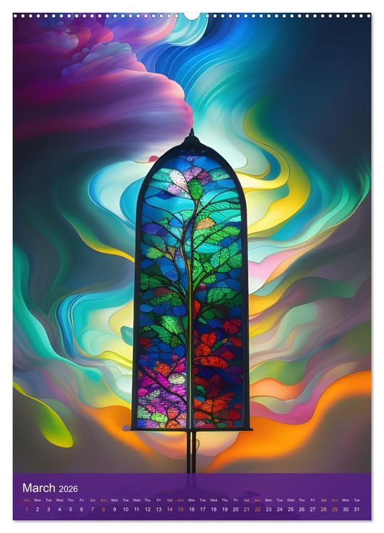 Produktbild: Prismatic Visions (Wall Calendar 2026 DIN A2 portrait), CALVENDO 12 Month Wall Calendar