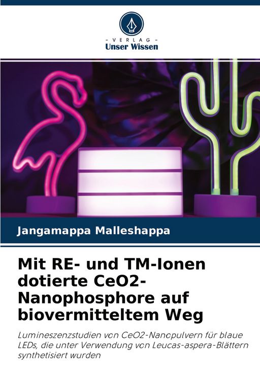 Produktbild: Mit RE- und TM-Ionen dotierte CeO2-Nanophosphore auf biovermitteltem Weg