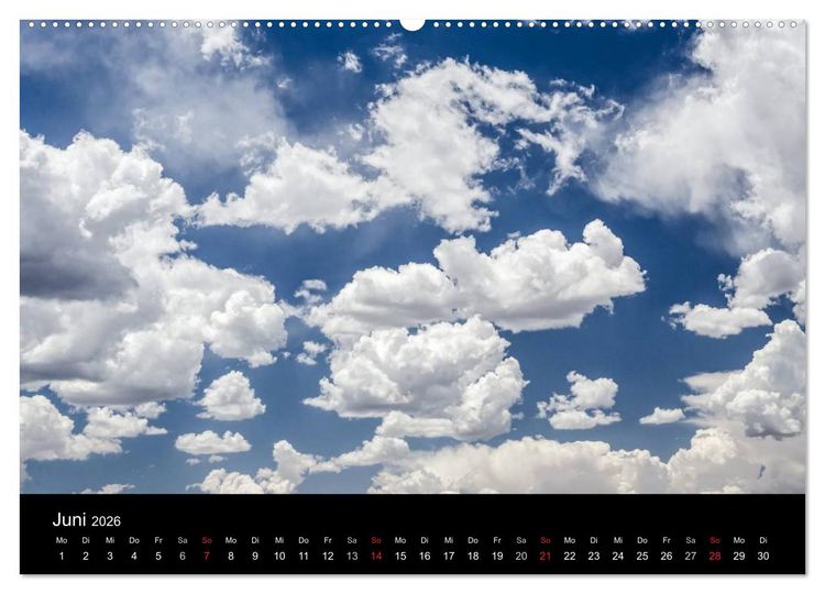 Produktbild: Wolkenmalerei (hochwertiger Premium Wandkalender 2026 DIN A2 quer), Kunstdruck in Hochglanz