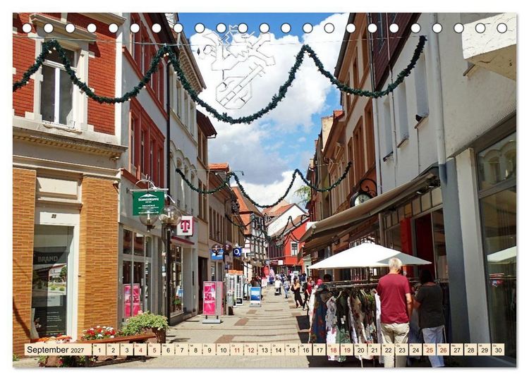 Produktbild: Alzey in Rheinhessen Ein Stadtspaziergang im Sommer (Tischkalender 2027 DIN A5 quer), CALVENDO Monatskalender