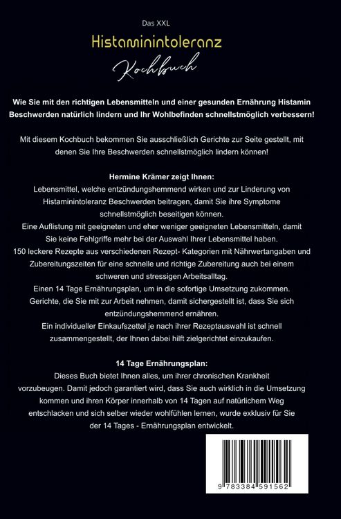 Produktbild: Das XXL Histaminintoleranz Kochbuch &ndash; 150 leckere & histaminarme Rezepte f&uuml;r jeden Tag