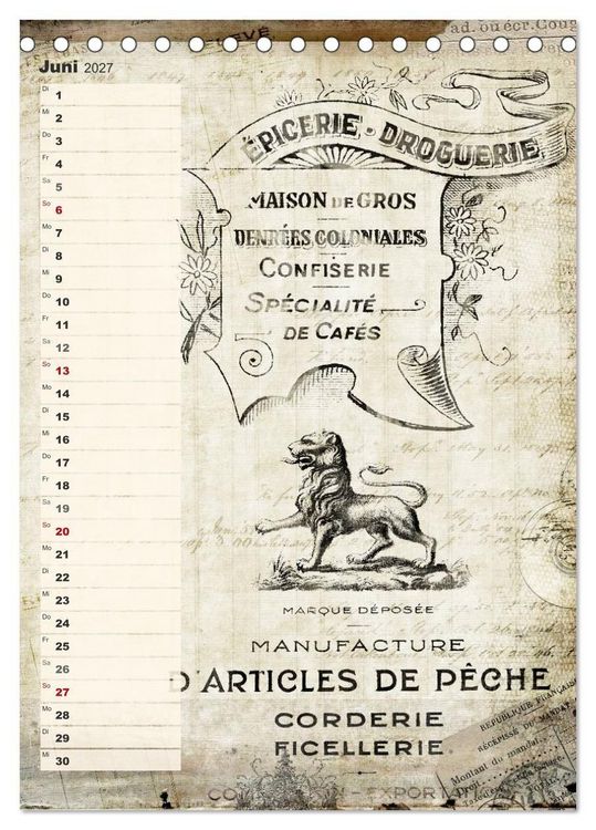 Produktbild: Vintage Welten (Tischkalender 2027 DIN A5 hoch), CALVENDO Monatskalender