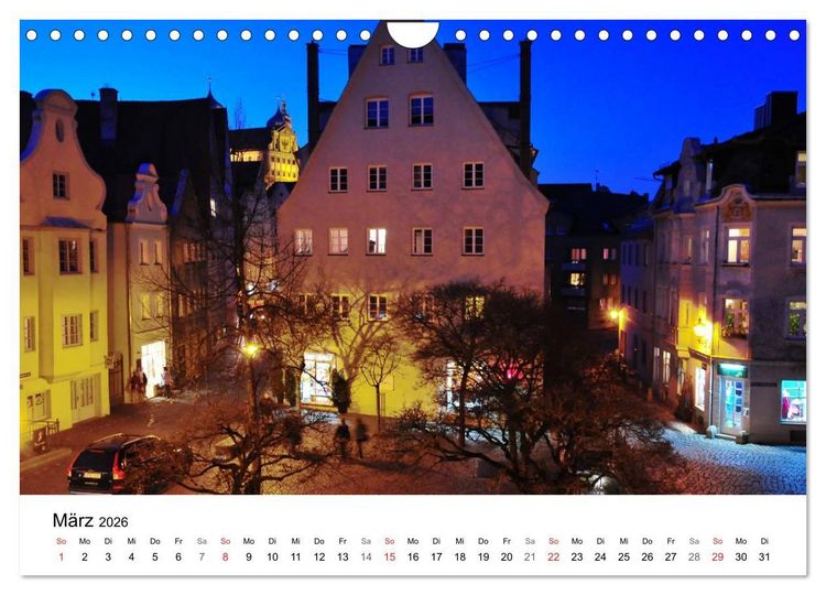 Produktbild: Augsburg &ndash; Die Highlights der schw&auml;bischen Metropole (Wandkalender 2026 DIN A4 quer), CALVENDO Monatskalender
