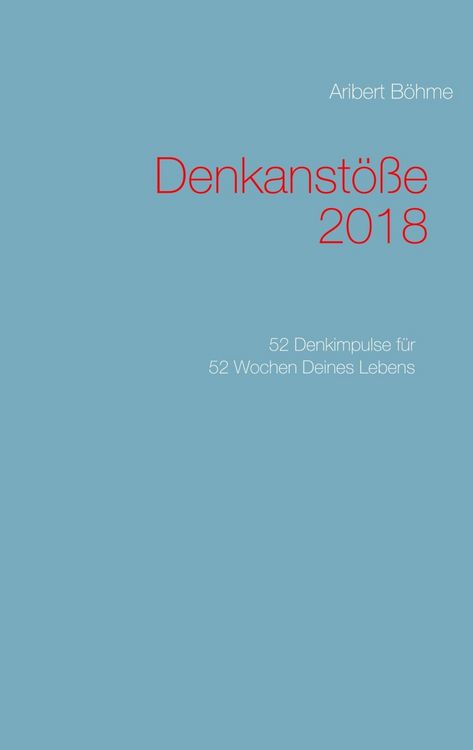 Produktbild: Denkanst&ouml;&szlig;e 2018