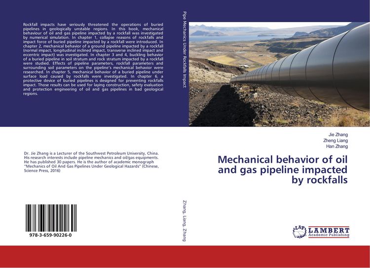 Produktbild: Mechanical behavior of oil and gas pipeline impacted by rockfalls