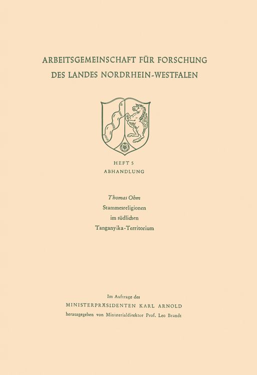 Produktbild: Stammesreligionen im s&uuml;dlichen Tanganyika-Territorium
