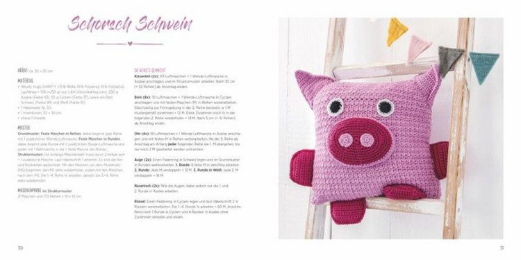 Produktbild: Woolly Hugs Lustige Tierkissen h&auml;keln