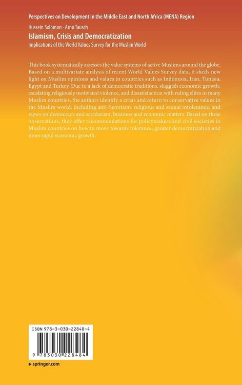 Produktbild: Islamism, Crisis and Democratization