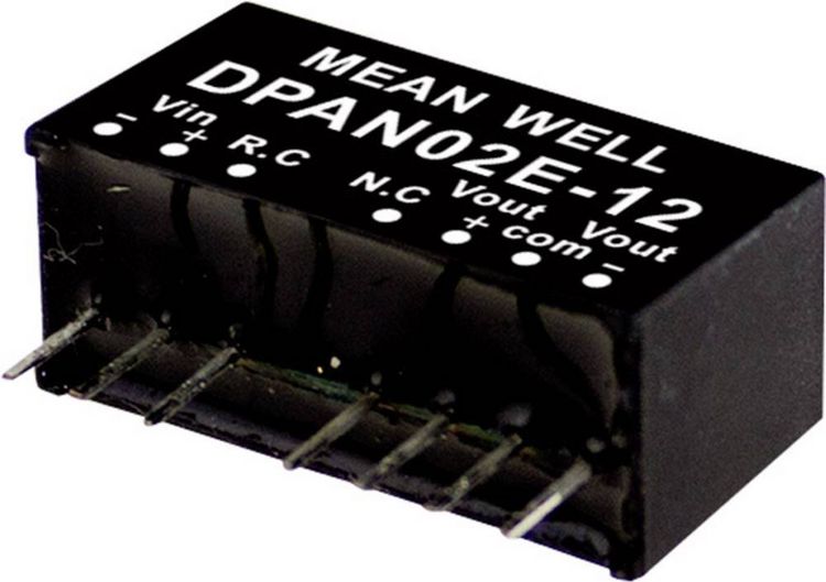 Produktbild: MEAN WELL DPAN02E-15 DC/DC-Wandlermodul 67mA 2W Anzahl Ausg&auml;nge: 2 x Inhalt 1St.