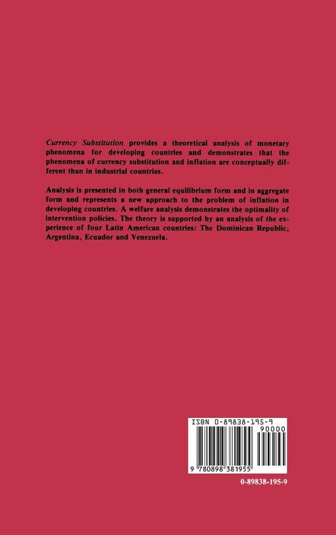 Produktbild: Currency Substitution