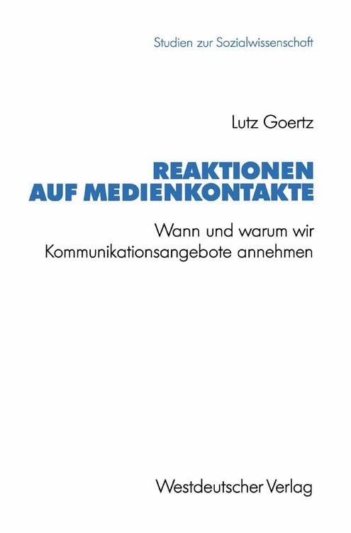 Produktbild: Reaktionen auf Medienkontakte