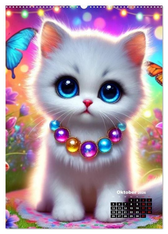 Produktbild: Miau Momente (Wandkalender 2026 DIN A2 hoch), CALVENDO Monatskalender