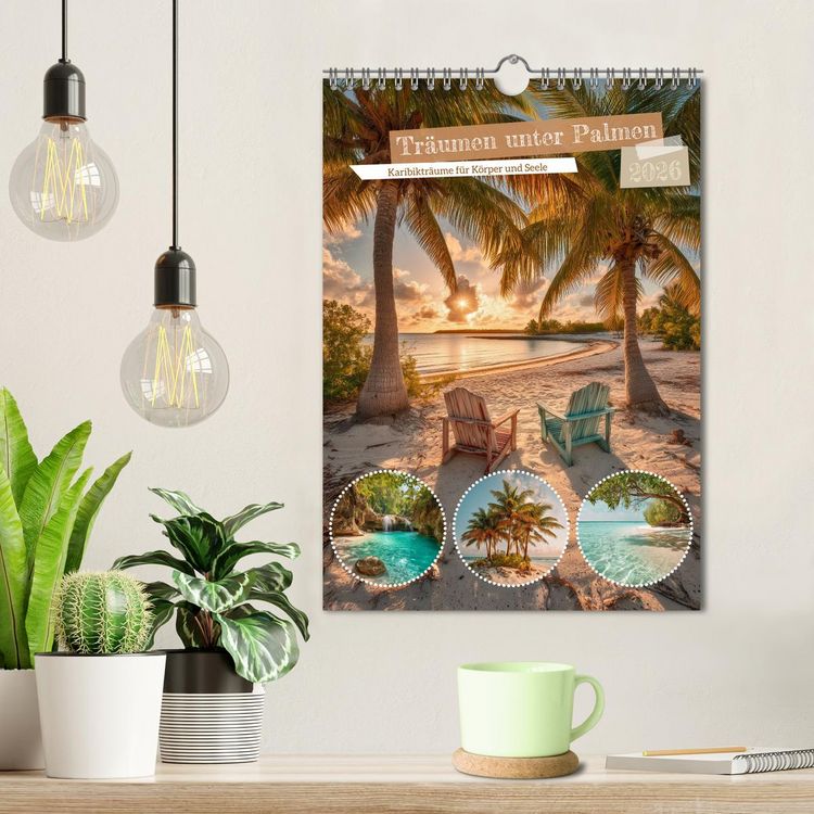 Produktbild: Tr&auml;umen unter Palmen (Wandkalender 2026 DIN A4 hoch), CALVENDO Monatskalender