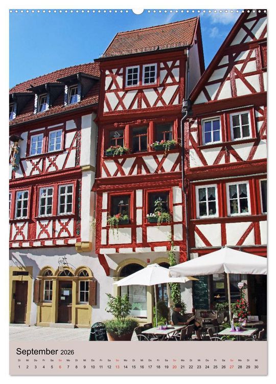 Produktbild: Fachwerkh&auml;user - schmal, krumm, schief (hochwertiger Premium Wandkalender 2026 DIN A2 hoch), Kunstdruck in Hochglanz