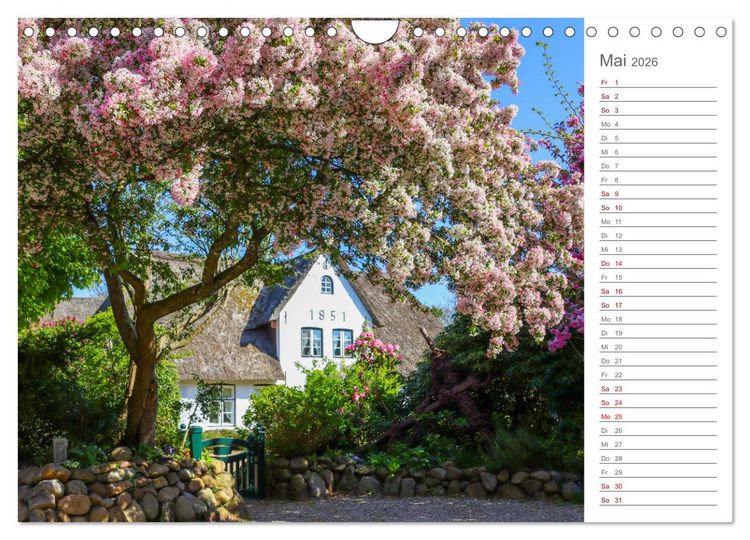 Produktbild: Nodseeinsel Sylt - Impressionen der beliebtesten Insel Deutschlands (Wandkalender 2026 DIN A4 quer), CALVENDO Monatskalender