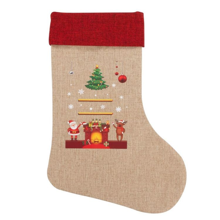 Produktbild: Idena Weihnachtsstrumpf Tannenbaum Kamin 31x46cm