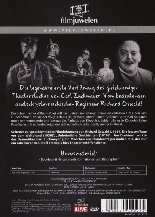 Produktbild: Der Hauptmann von K&ouml;penick - Filmjuwelen