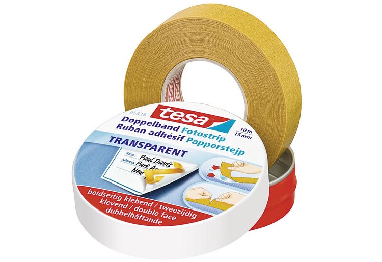 Produktbild: tesa Doppelband Fix d&uuml;nnes Vlies 15mmx10m
