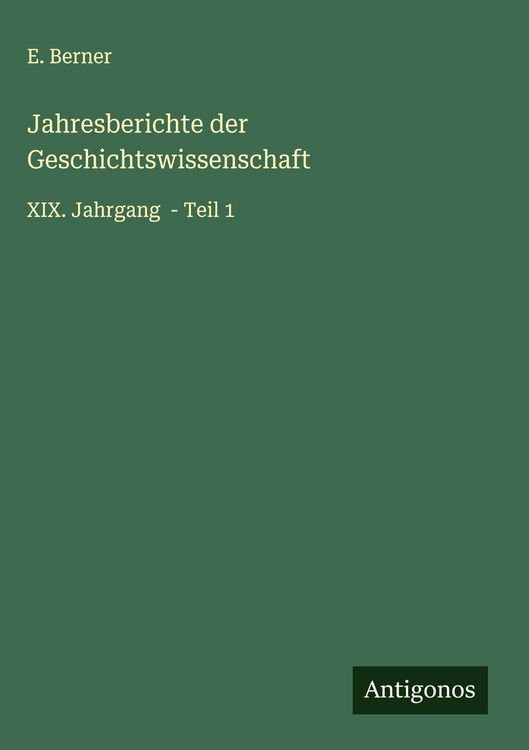 Produktbild: Jahresberichte der Geschichtswissenschaft