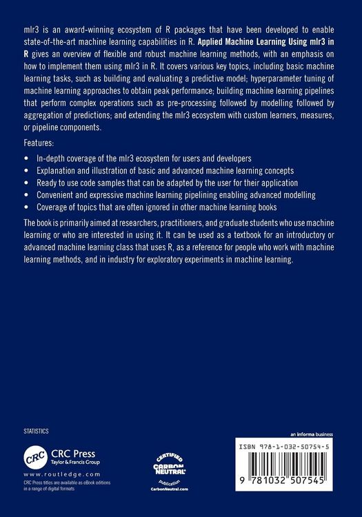 Produktbild: Applied Machine Learning Using mlr3 in R