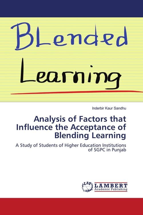Produktbild: Analysis of Factors that Influence the Acceptance of Blending Learning