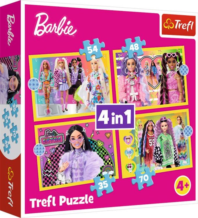 Produktbild: 4 in 1 Puzzle - Barbie