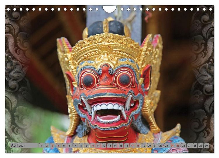 Produktbild: Bali - Tempelw&auml;chter und D&auml;monen (Wandkalender 2027 DIN A4 quer), CALVENDO Monatskalender