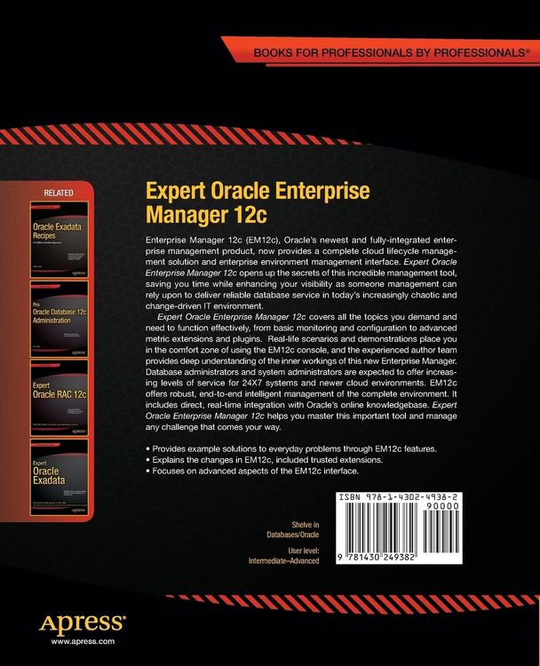 Produktbild: Expert Oracle Enterprise Manager 12c