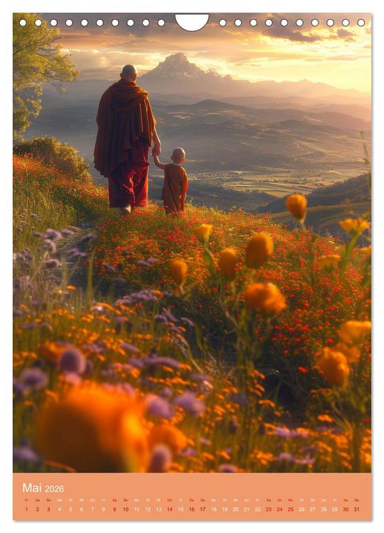 Produktbild: Meditative Stille (Wandkalender 2026 DIN A4 hoch), CALVENDO Monatskalender