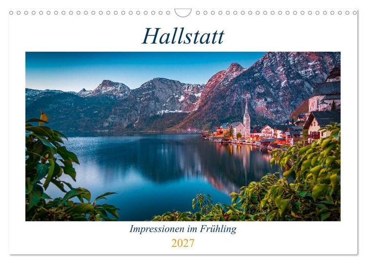 Produktbild: Hallstatt - Impressionen im Fr&uuml;hling (Wandkalender 2027 DIN A3 quer), CALVENDO Monatskalender