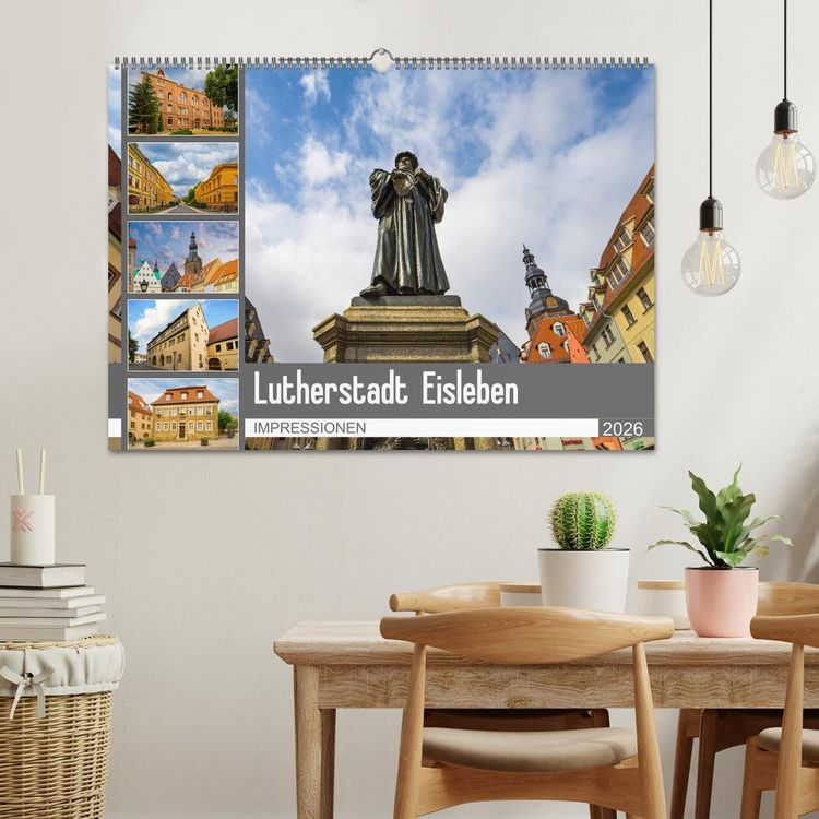 Produktbild: Lutherstadt Eisleben Impressionen (Wandkalender 2026 DIN A2 quer), CALVENDO Monatskalender