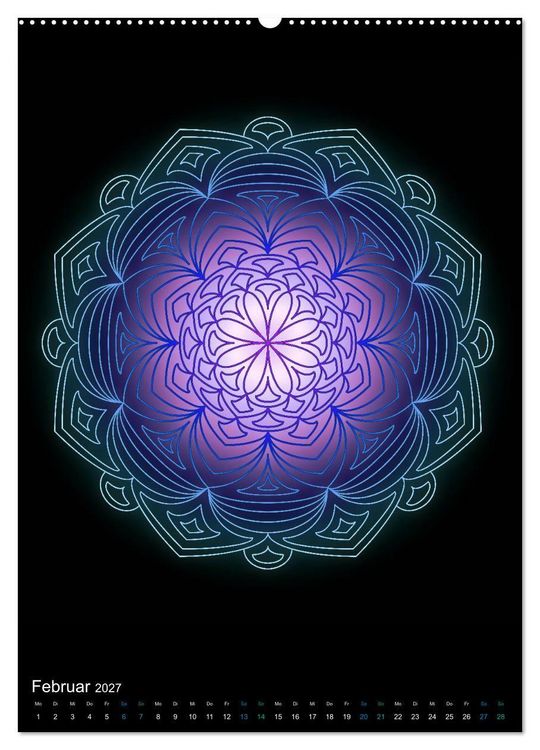 Produktbild: Mandala-Kalender 2027 (Wandkalender 2027 DIN A2 hoch), CALVENDO Monatskalender