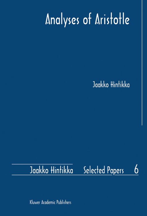 Produktbild: Analyses of Aristotle