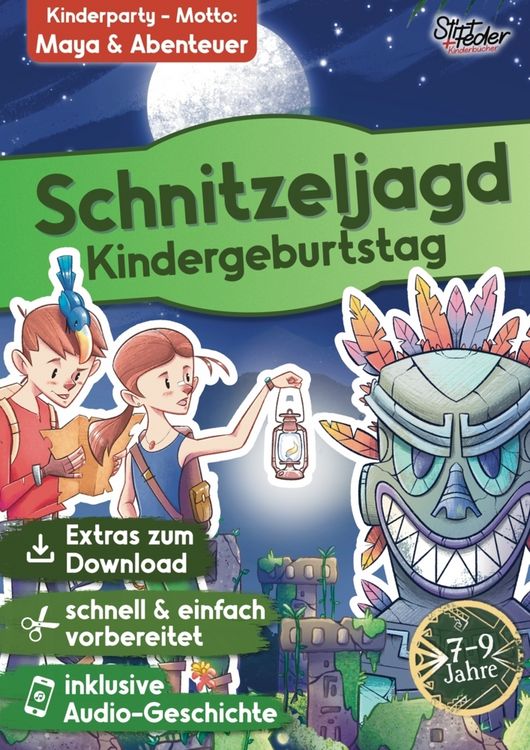 Produktbild: Schnitzeljagd Kindergeburtstag mit Audio-Geschichte "Knacke den Maya-Code" f&uuml;r Kinder von 7-9 Jahren