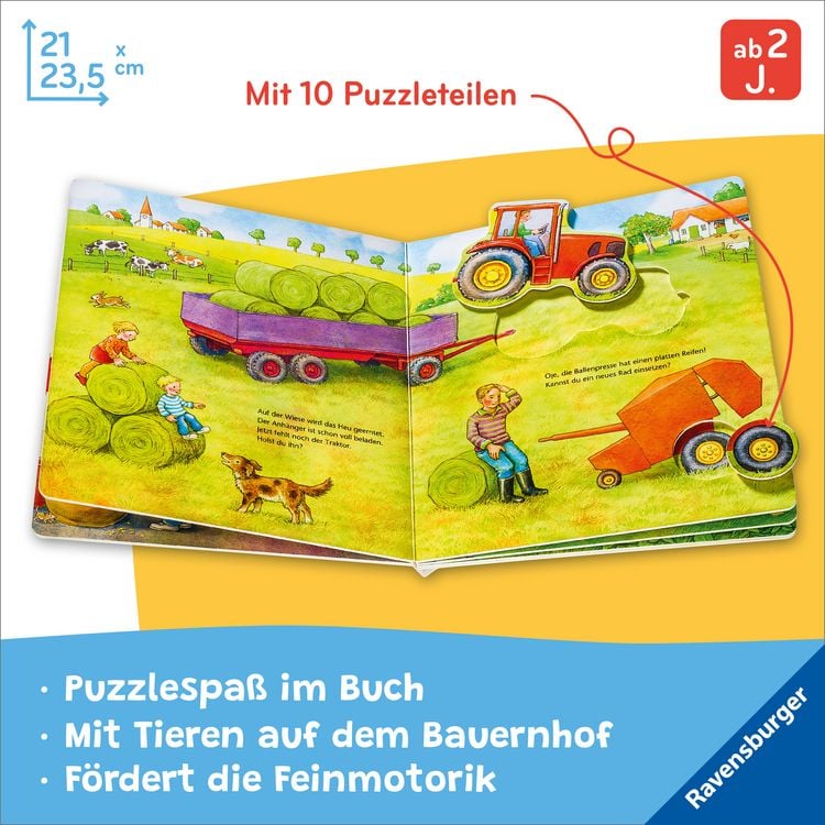 Produktbild: Mein gro&szlig;es Puzzle-Spielbuch - Bauernhof