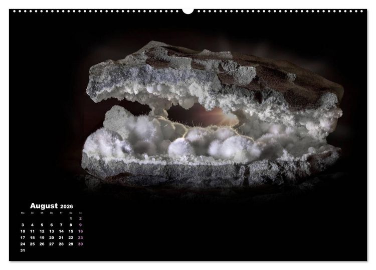 Produktbild: MINERALIEN designed by nature (Wandkalender 2026 DIN A2 quer), CALVENDO Monatskalender