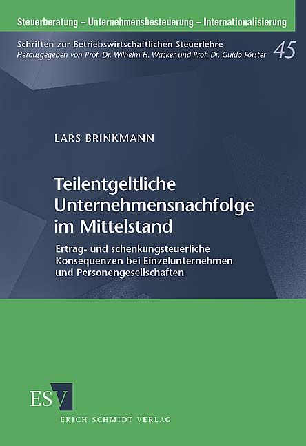 Produktbild: Teilentgeltliche Unternehmensnachfolge im Mittelstand