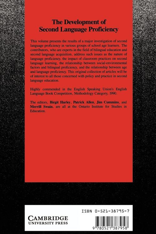Produktbild: The Development of Second Language Proficiency