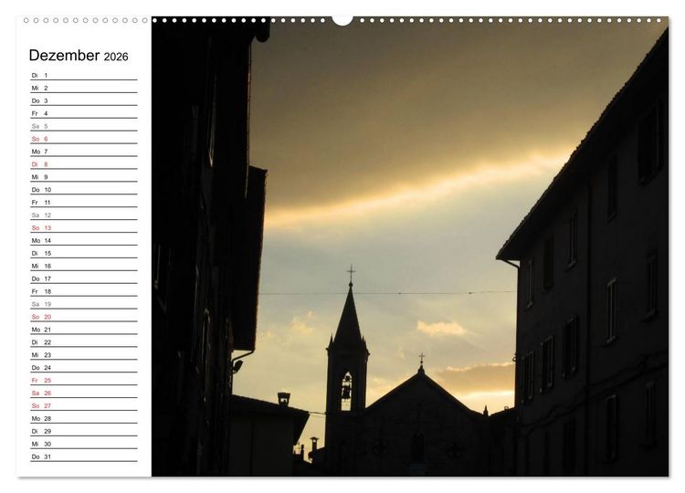 Produktbild: Camino di Assisi - Franziskusweg (Wandkalender 2026 DIN A2 quer), CALVENDO Monatskalender
