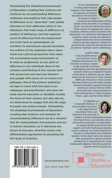 Produktbild: Dismantling the Disabling Environments of Education