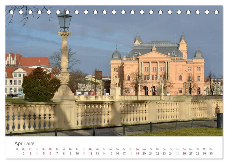 Produktbild: Schwerin - Impressionen (Tischkalender 2026 DIN A5 quer), CALVENDO Monatskalender