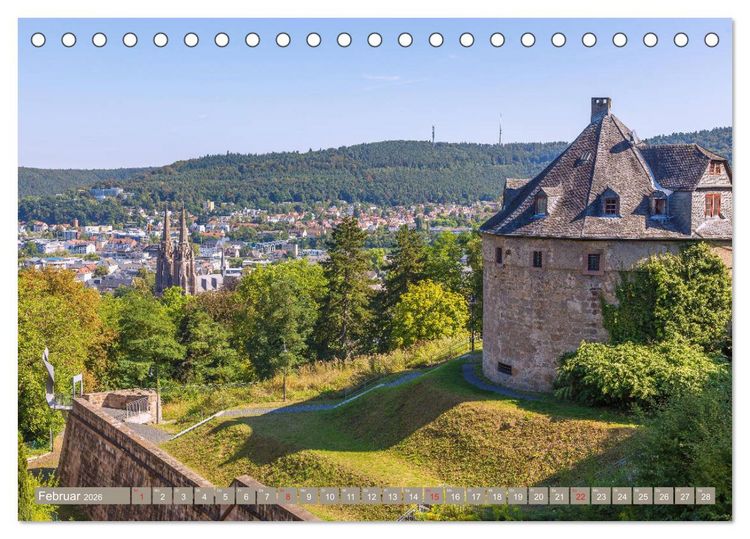 Produktbild: Marburg an der Lahn (Tischkalender 2026 DIN A5 quer), CALVENDO Monatskalender
