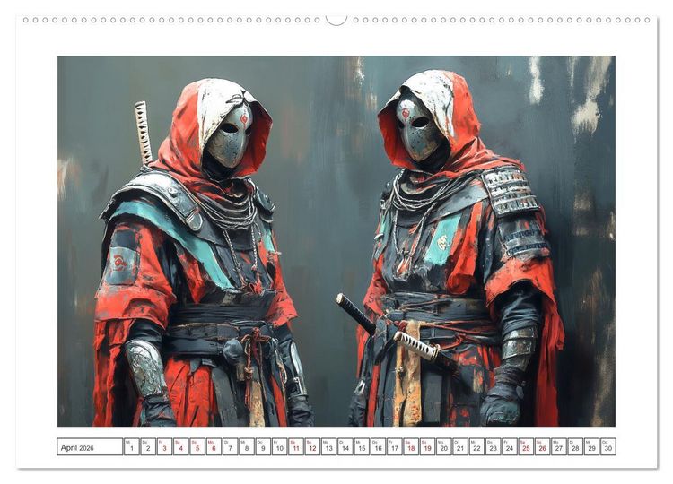 Produktbild: Mein Samurai (Wandkalender 2026 DIN A2 quer), CALVENDO Monatskalender